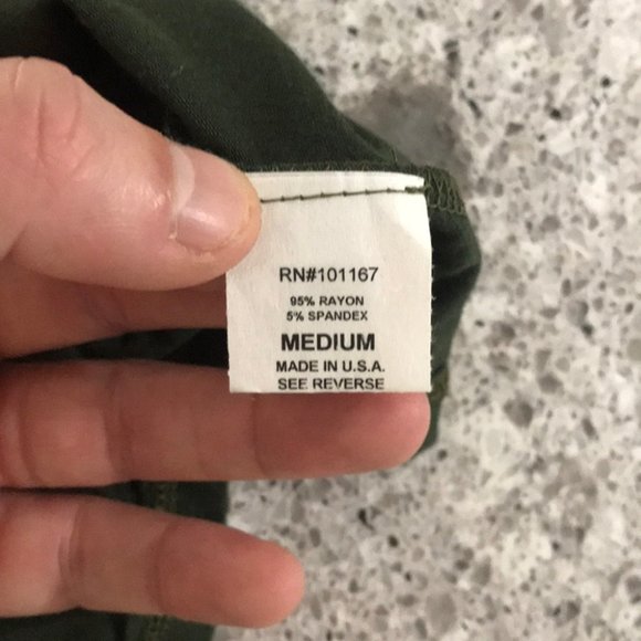 {Pebble & Stone} Green Tassel Off Shoulder Top - Picture 6 of 6